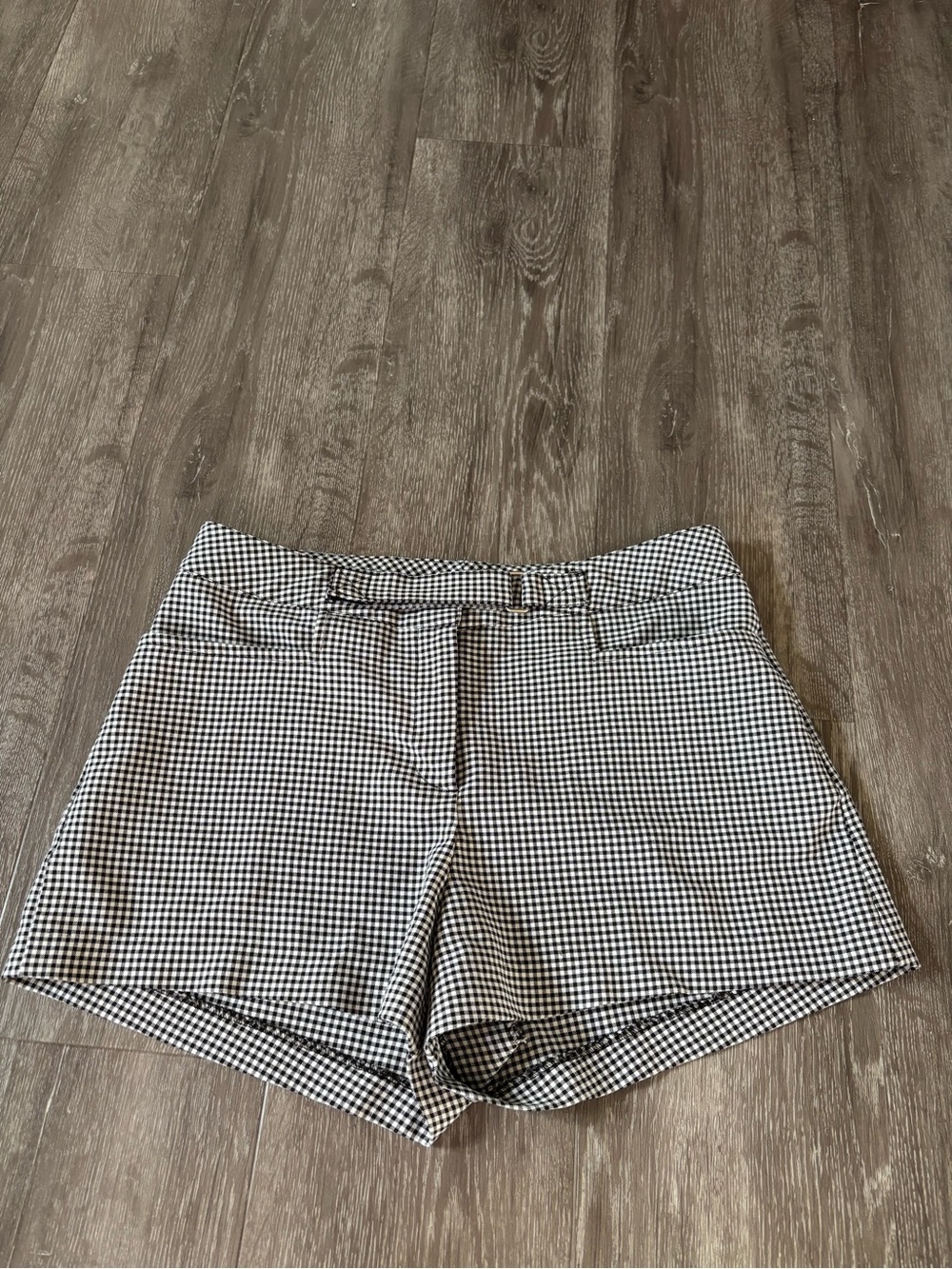 Black and White Gingham Women’s Shorts
